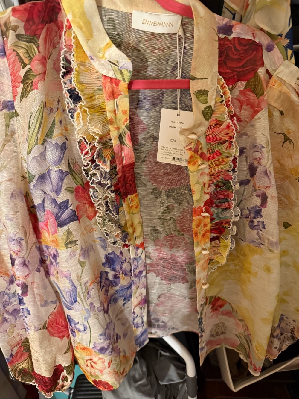 Zimmermann Floral Multicolor Blouse